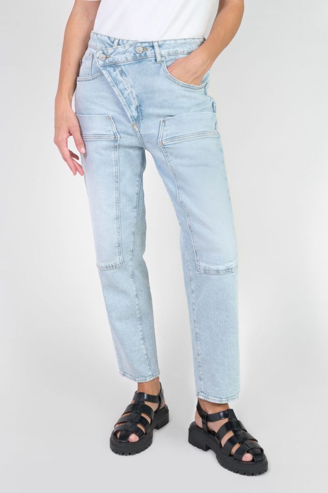 Jeans boyfit Cosy pocket 7/8ème bleu N°5