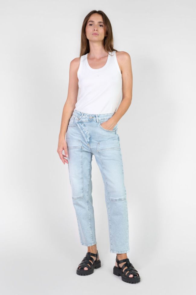 Jeans boyfit Cosy pocket 7/8ème bleu N°5