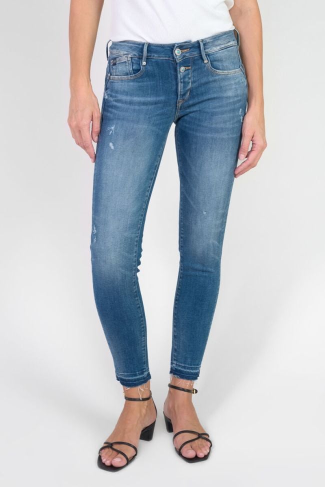 Jeans pulp slim Dionne 7/8ème destroy bleu N°3