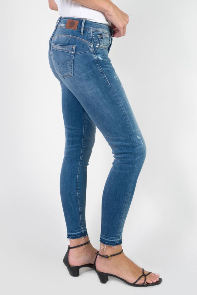 Jeans pulp slim Dionne 7/8ème destroy bleu N°3