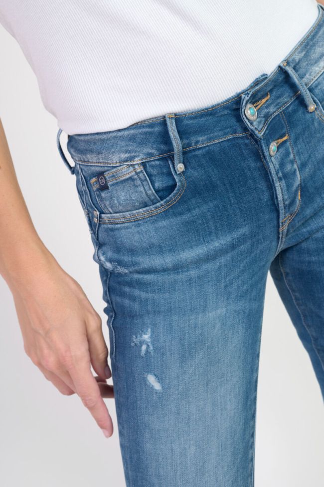 Jeans pulp slim Dionne 7/8ème destroy bleu N°3