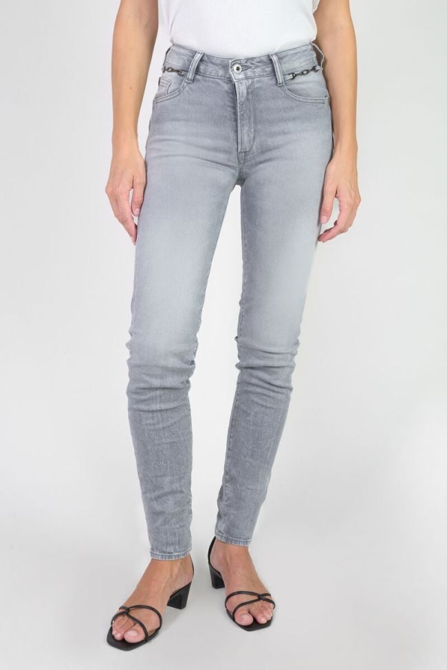 Jeans pulp slim Ilion taille haute gris N°3