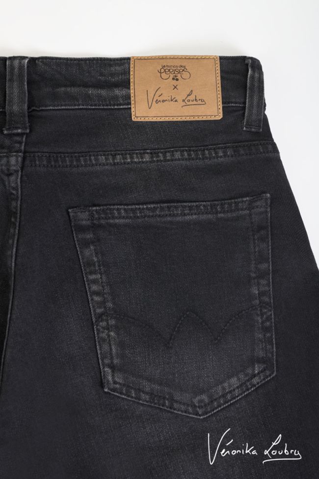 James 400/60 girlfriend by Véronika Loubry jeans destroy taille haute noir
