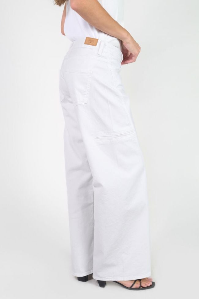 Jeans wide leg Lauryn blanc