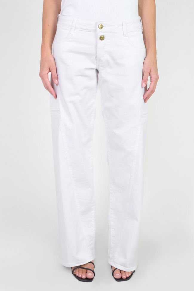 Jeans wide leg Lauryn blanc