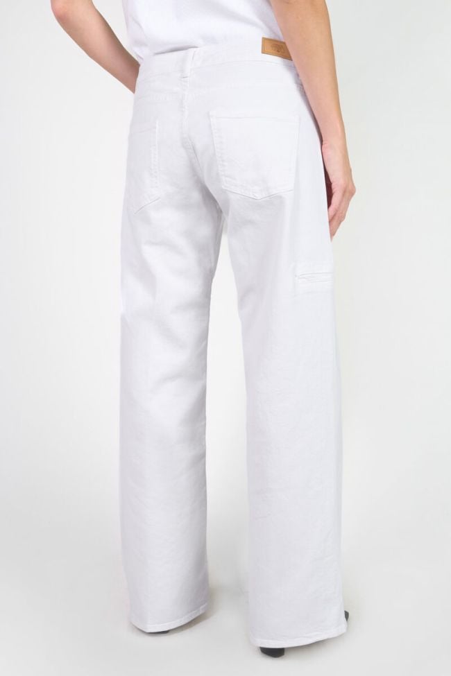 Jeans wide leg Lauryn blanc