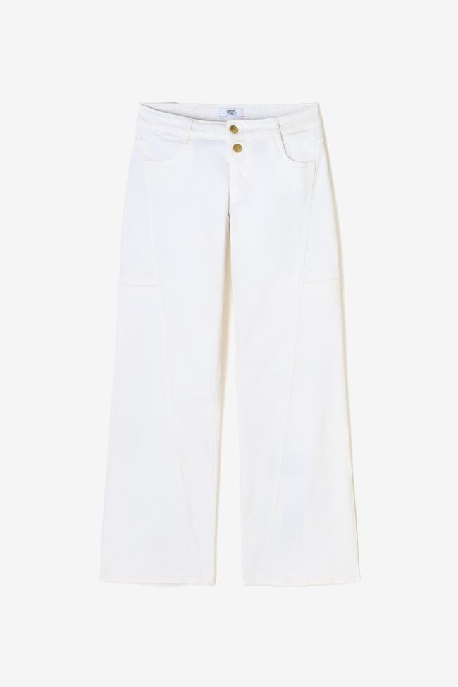 Jeans wide leg Lauryn blanc