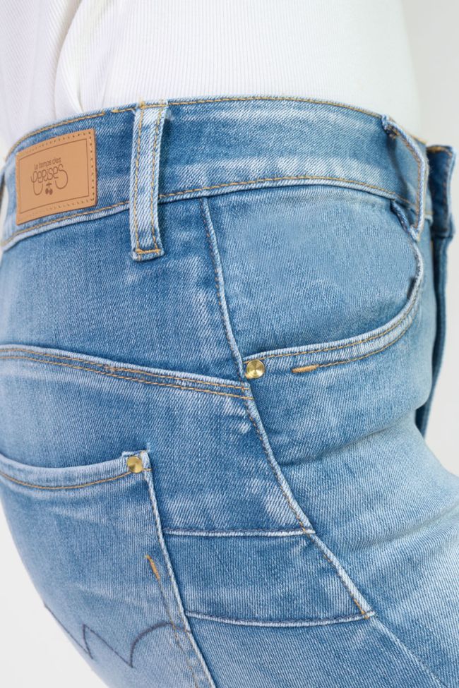 Jeans pulp slim Lonia taille haute 7/8ème bleu N°4