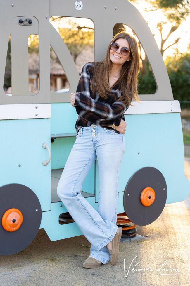 Patricia flare by Véronika Loubry jeans bleu N°5