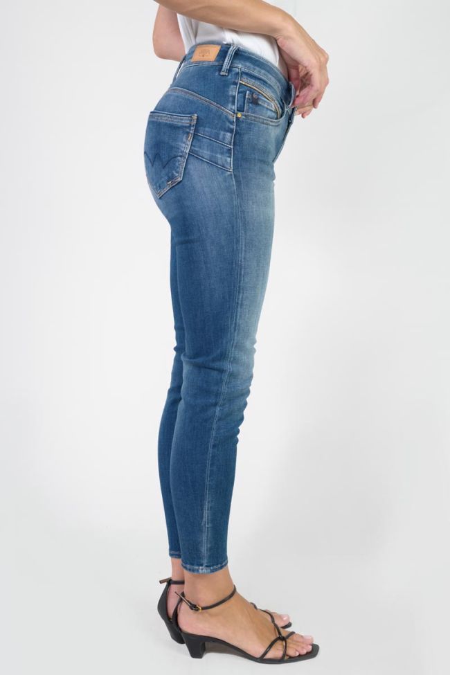 Jeans pulp slim Pefki taille haute 7/8ème bleu N°3