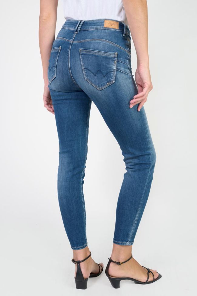 Jeans pulp slim Pefki taille haute 7/8ème bleu N°3