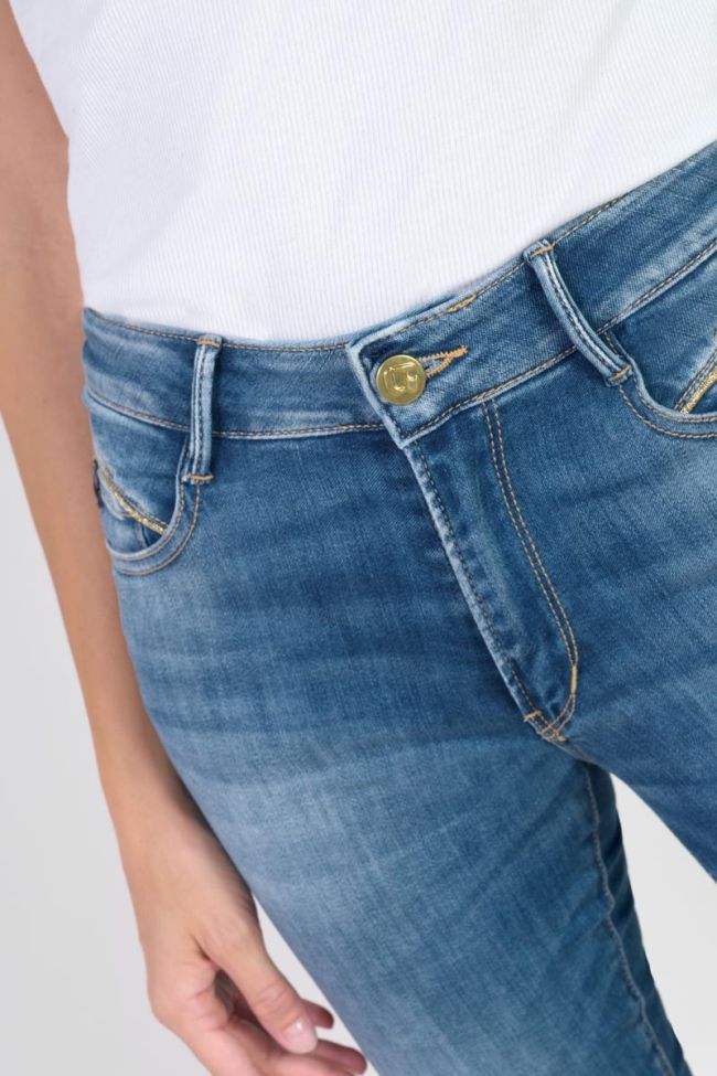 Jeans pulp slim Pefki taille haute 7/8ème bleu N°3