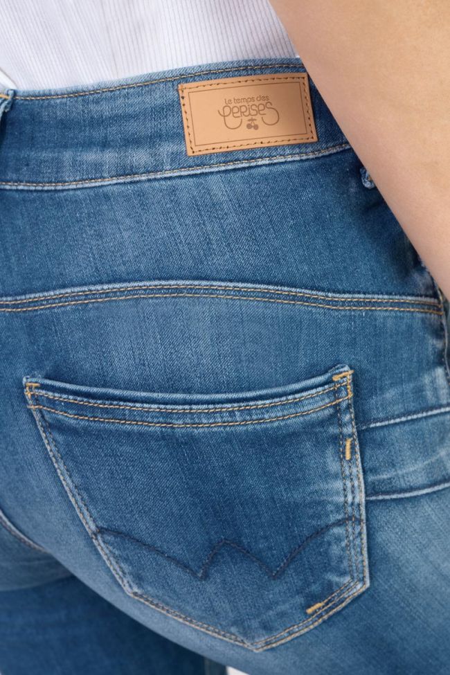 Jeans pulp slim Pefki taille haute 7/8ème bleu N°3