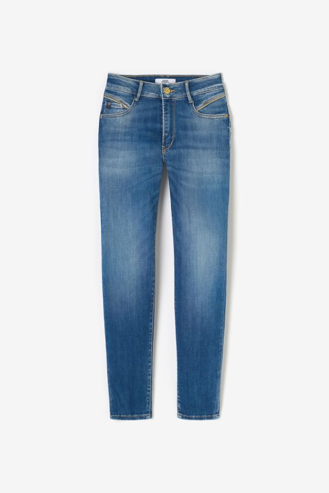 Jeans pulp slim Pefki taille haute 7/8ème bleu N°3