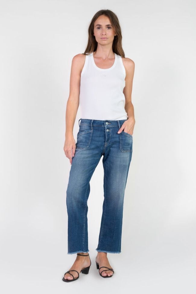 Jeans Priska taille haute 7/8ème bleu N°3