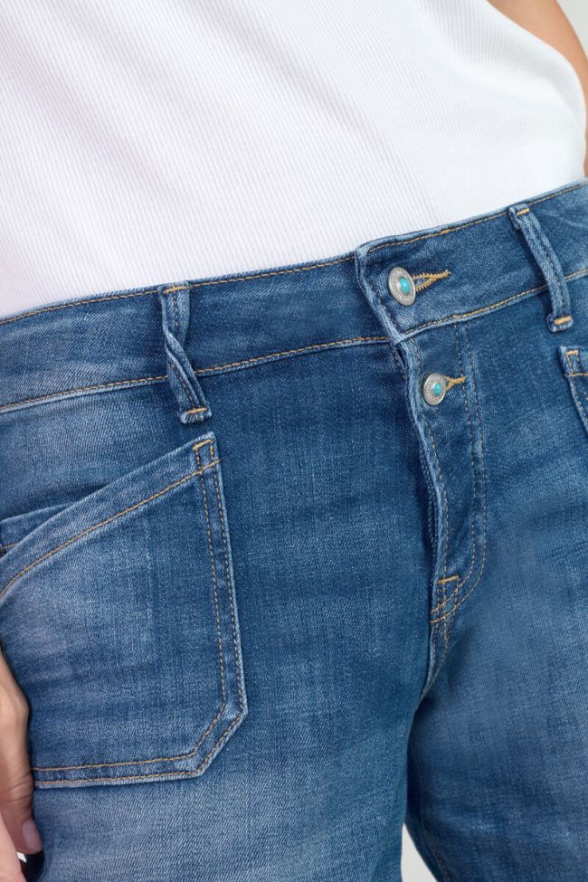 Jeans Priska taille haute 7/8ème bleu N°3