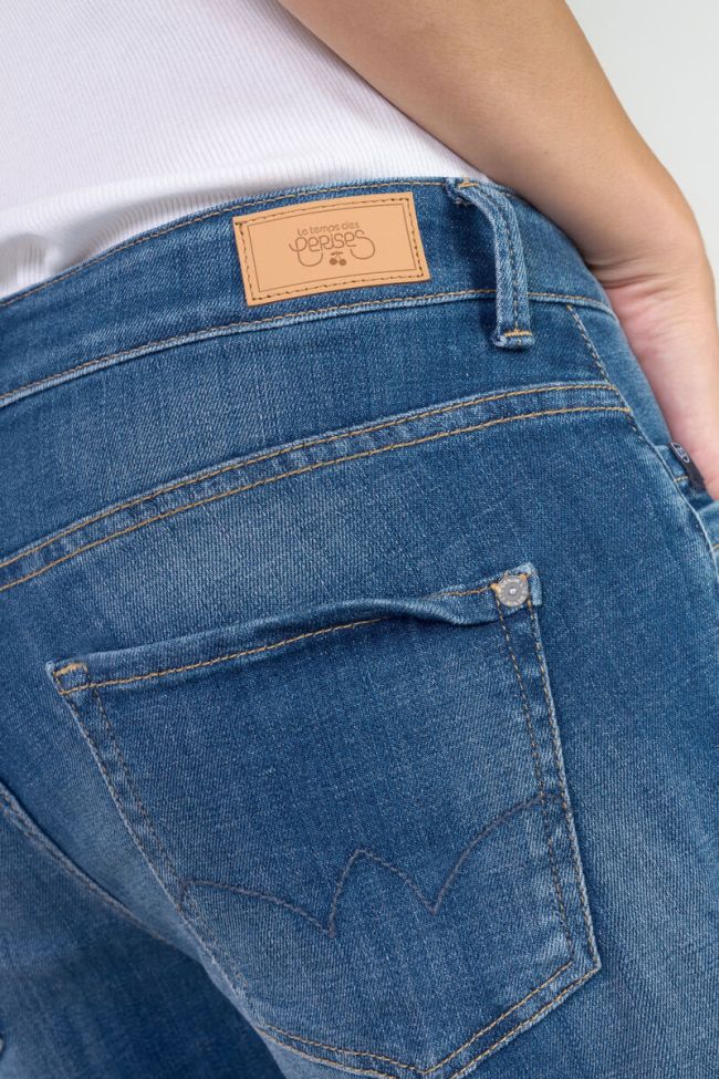 Jeans Priska taille haute 7/8ème bleu N°3