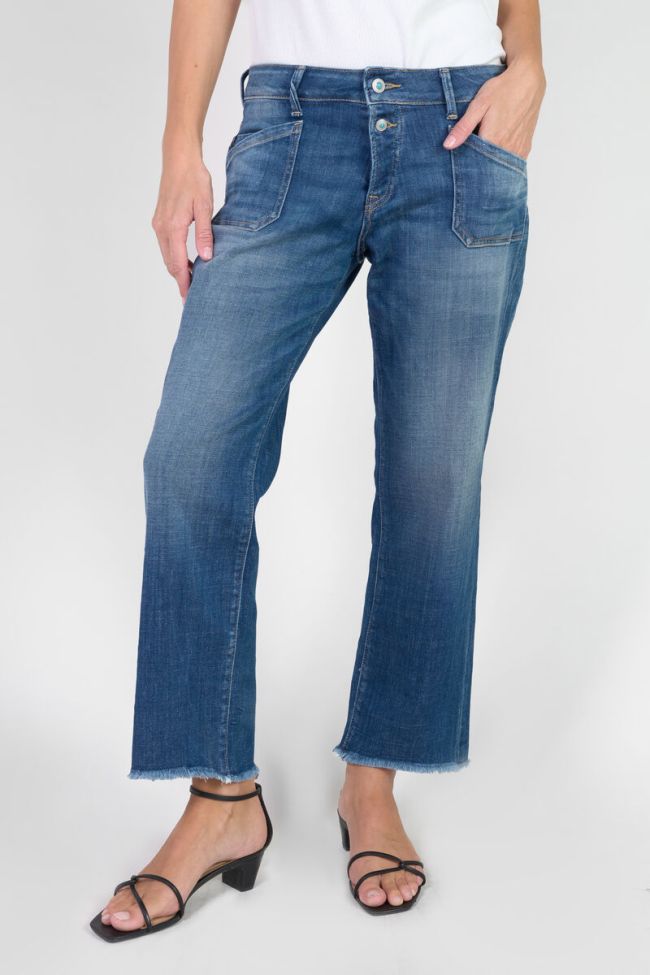 Jeans Priska taille haute 7/8ème bleu N°3