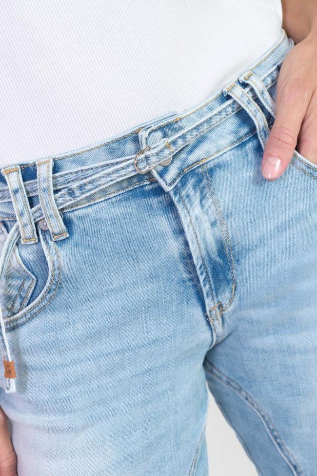 Jeans Prisse taille haute 7/8ème bleu N°5