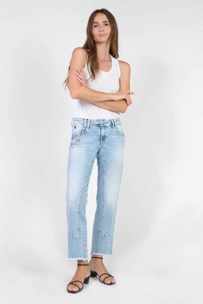Jeans Prisse taille haute 7/8ème bleu N°5