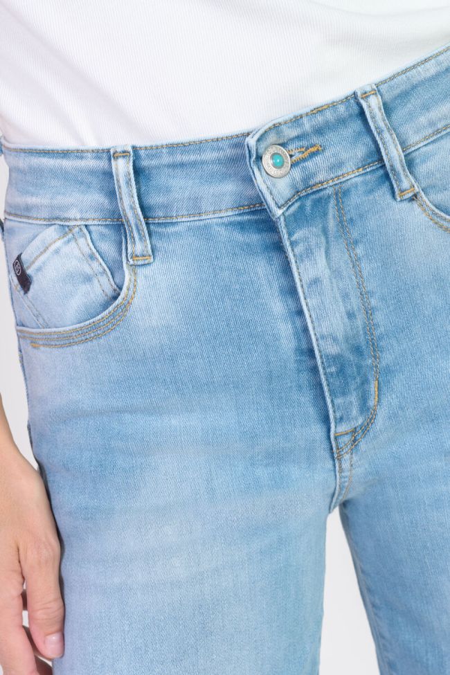 Jeans pulp wide leg taille haute 7/8ème bleu N°4