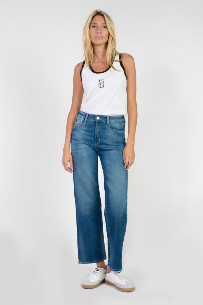 Jeans pulp wide leg Zaho taille haute 7/8ème bleu N°3