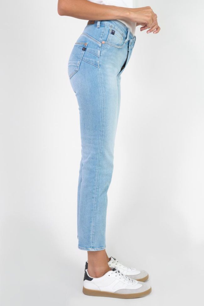 Jeans pulp regular Zep taille haute 7/8ème bleu N°5