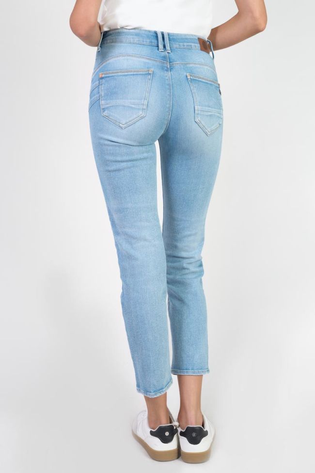 Jeans pulp regular Zep taille haute 7/8ème bleu N°5