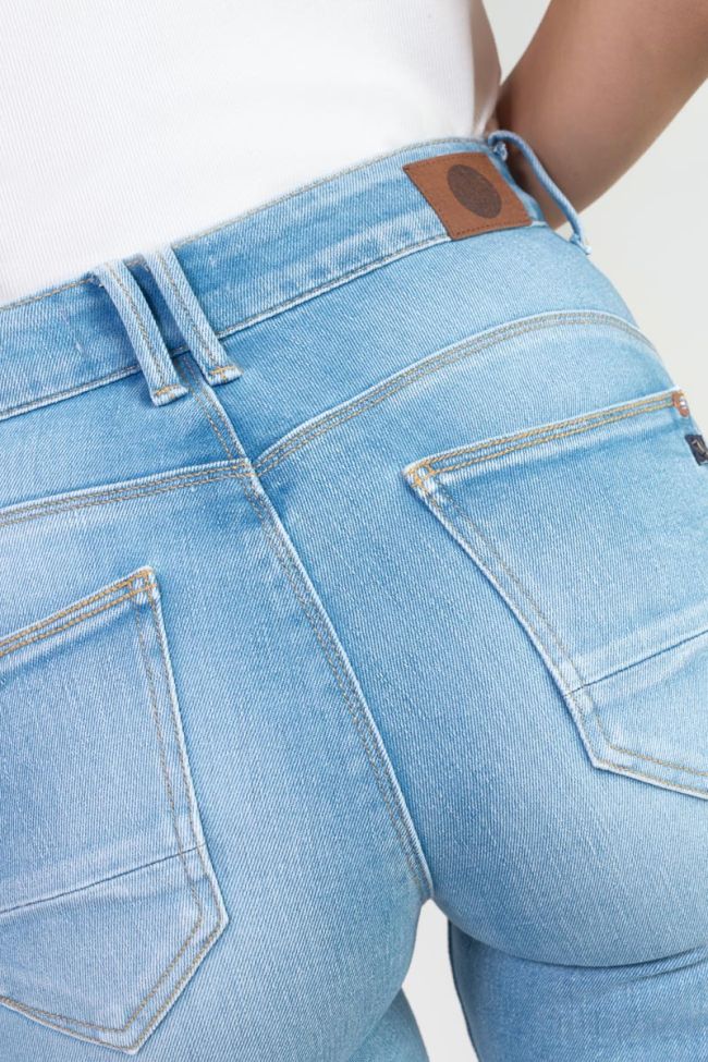 Jeans pulp regular Zep taille haute 7/8ème bleu N°5