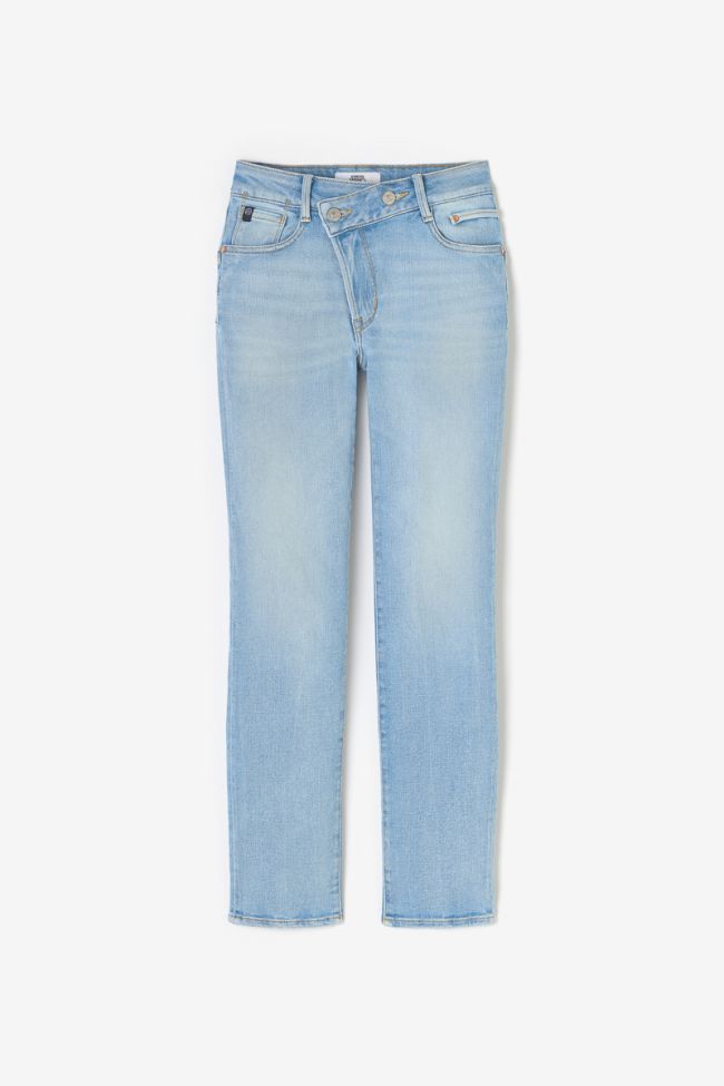 Jeans pulp regular Zep taille haute 7/8ème bleu N°5