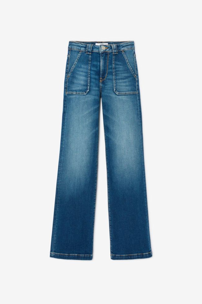 Jeans flare taille haute bleu N°3