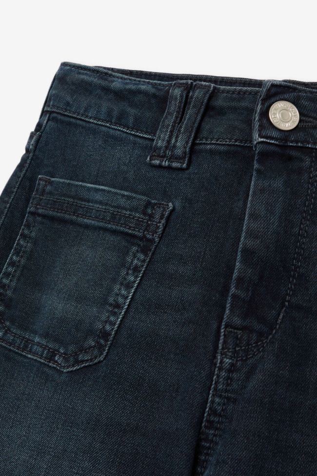 Jeans flare Pocket taille haute bleu-noir N°1
