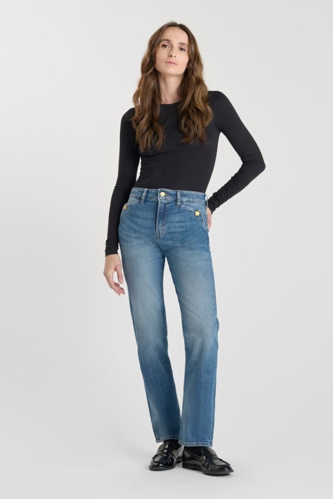 Jeans 400/17 mom taille haute 7/8ème bleu N°4