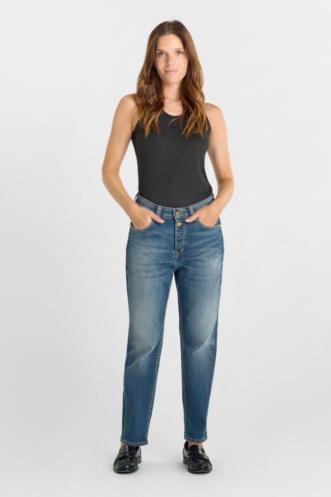 Jeans 400/60 girlfriend Clelia taille haute bleu N°3