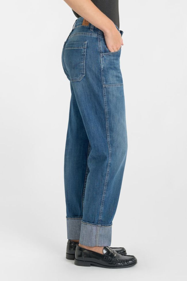 Jeans 400/60 girlfriend Elia taille haute bleu N°1