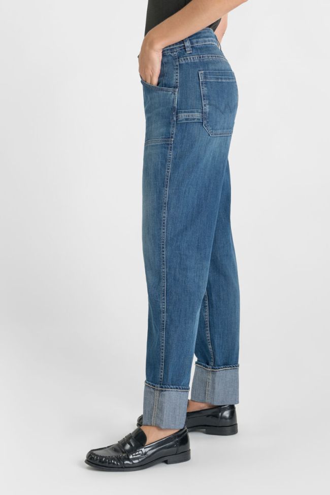 Jeans 400/60 girlfriend Elia taille haute bleu N°1