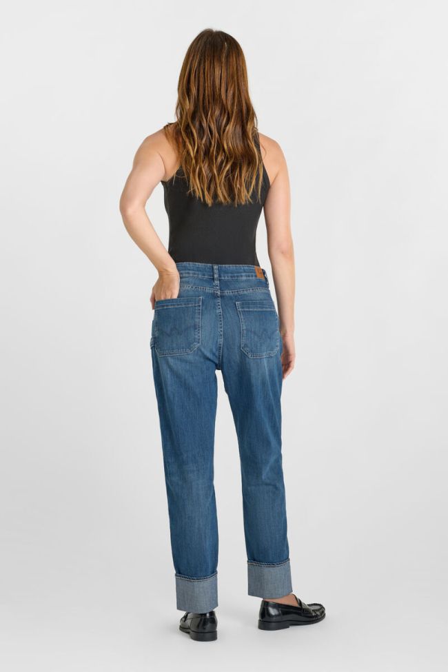 Jeans 400/60 girlfriend Elia taille haute bleu N°1