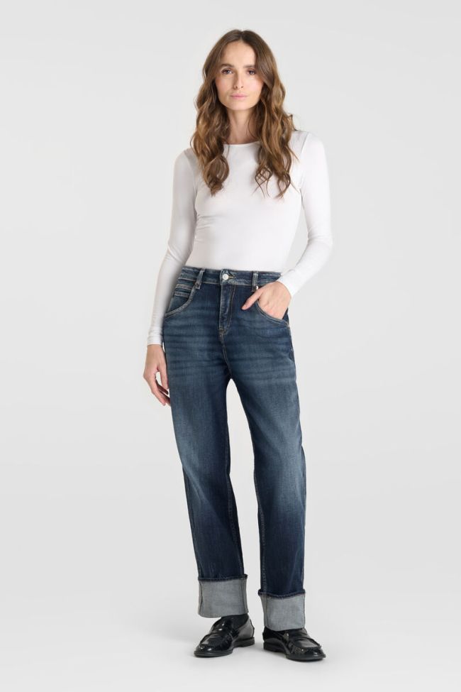Jeans 400/60 girlfriend Jama taille haute bleu N°2