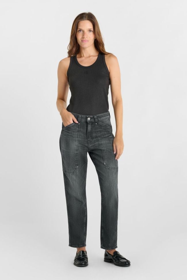 Jeans 400/60 girlfriend Union taille haute noir N°1