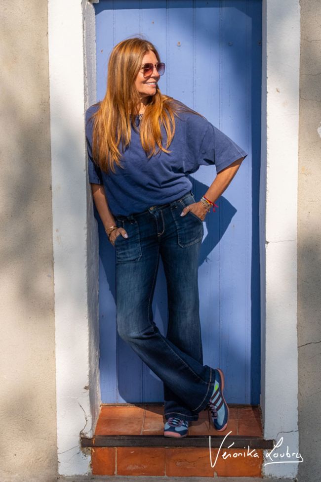 Constance flare by Véronika Loubry jeans bleu N°2