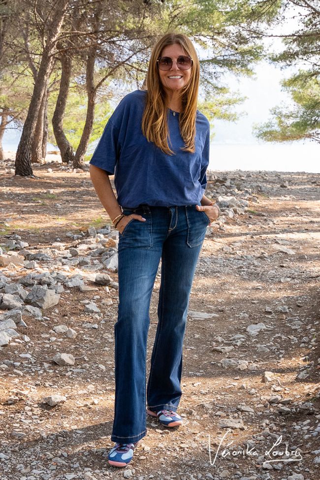 Constance flare by Véronika Loubry jeans bleu N°2