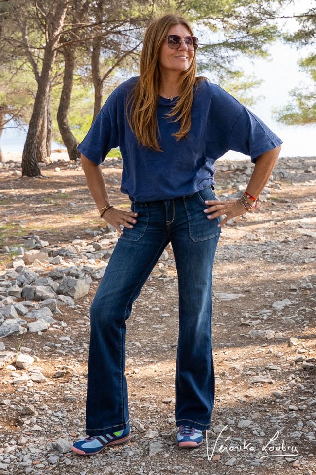 Constance flare by Véronika Loubry jeans bleu N°2