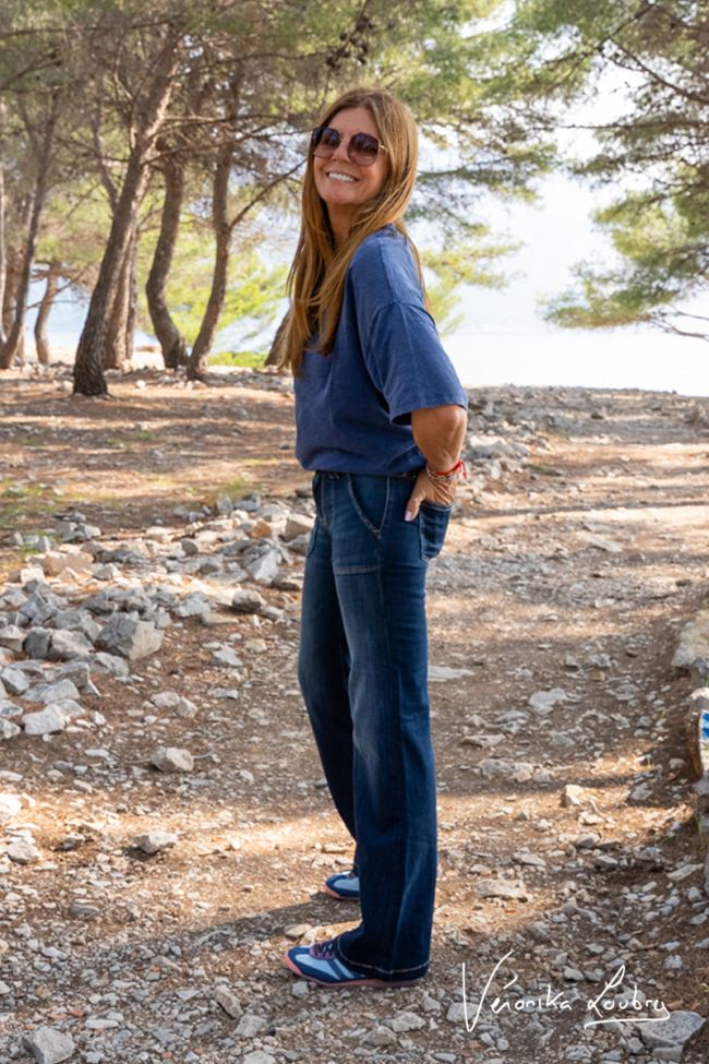 Constance flare by Véronika Loubry jeans bleu N°2