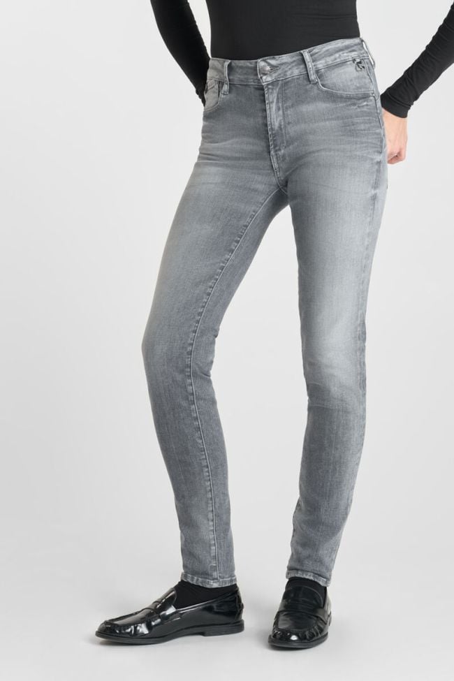 Jeans pulp slim Djalo taille haute gris N°3