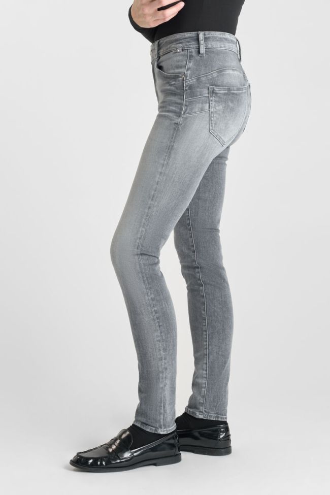 Jeans pulp slim Djalo taille haute gris N°3