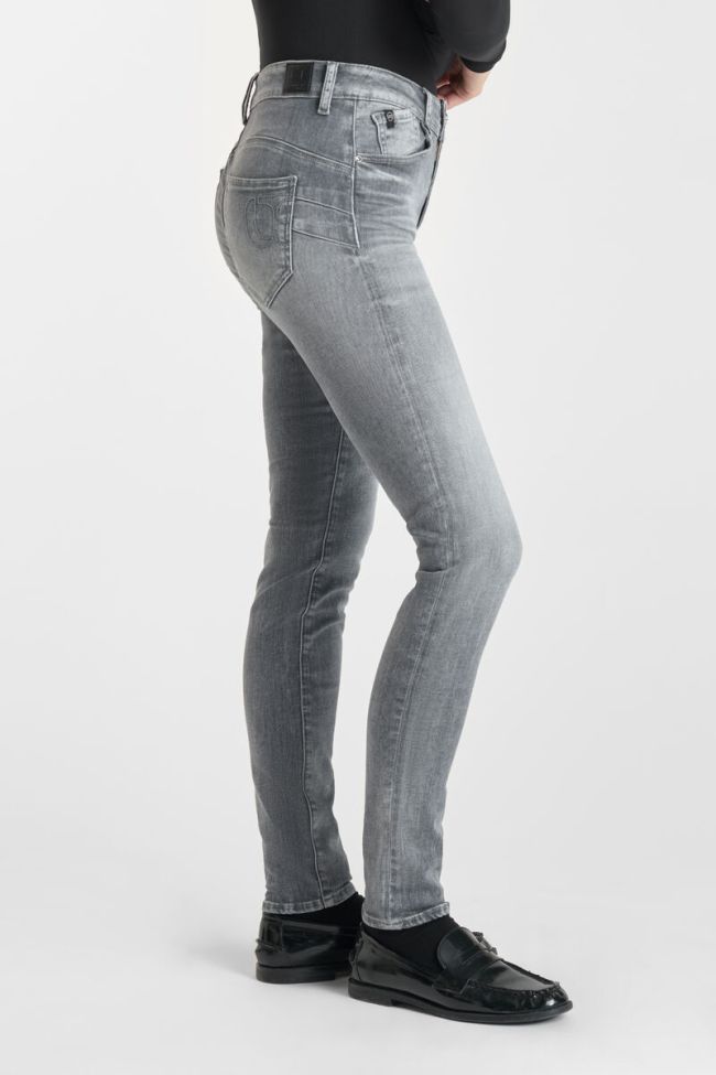 Jeans pulp slim Djalo taille haute gris N°3