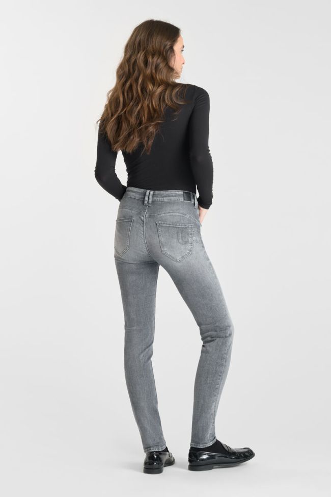 Jeans pulp slim Djalo taille haute gris N°3