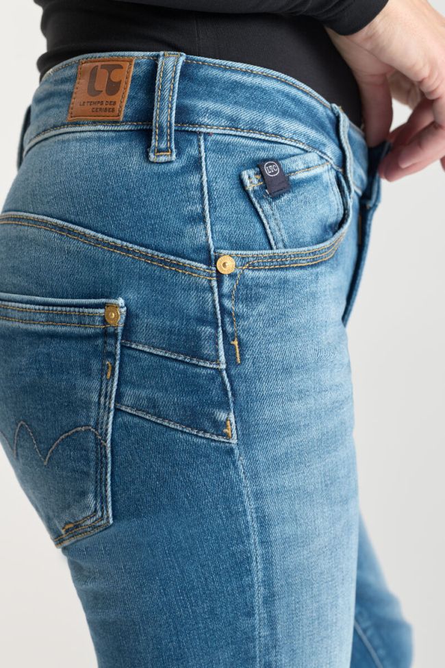 Jeans pulp regular Herah taille haute 7/8ème bleu N°4