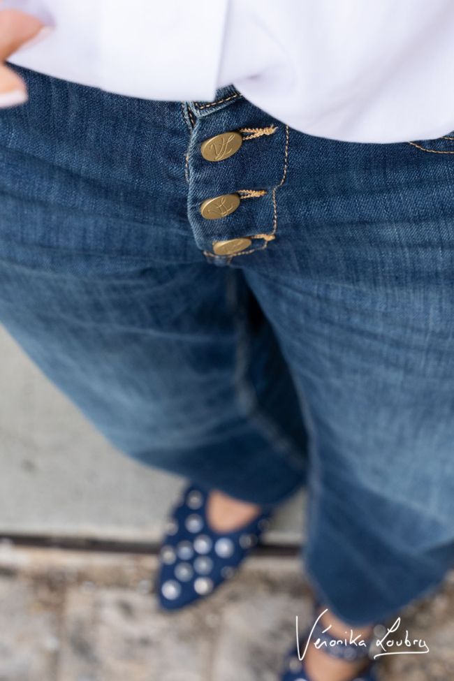 James 400/60 girlfriend by Véronika Loubry jeans taille haute bleu N°2