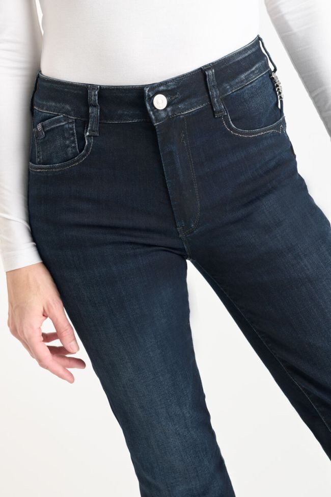 Jeans pulp regular Lidia taille haute bleu-noir N°1